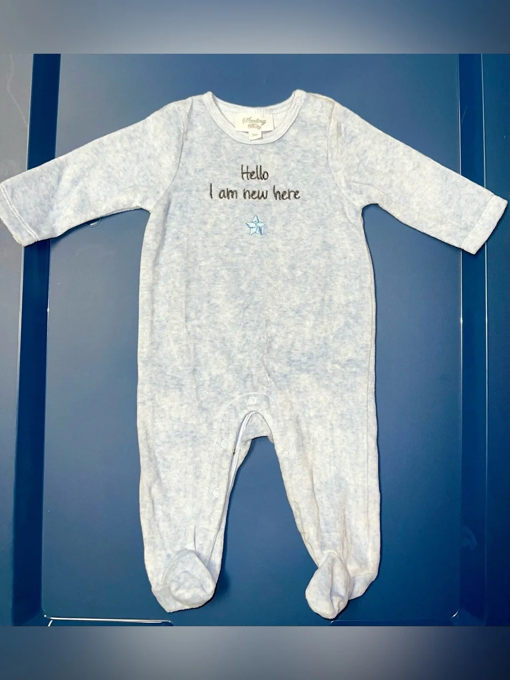 Carter's Baby Onesie Set - Blue, White, Mustard